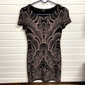 Glitter shift dress